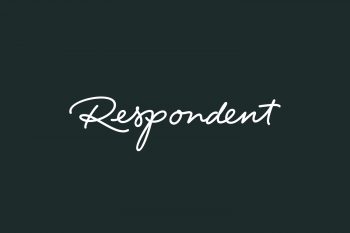 Respondent Free Font