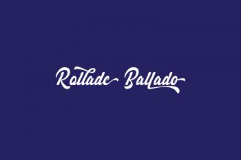 Rollade Ballado Free Font
