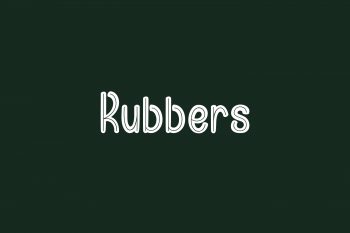 Rubbers Free Font
