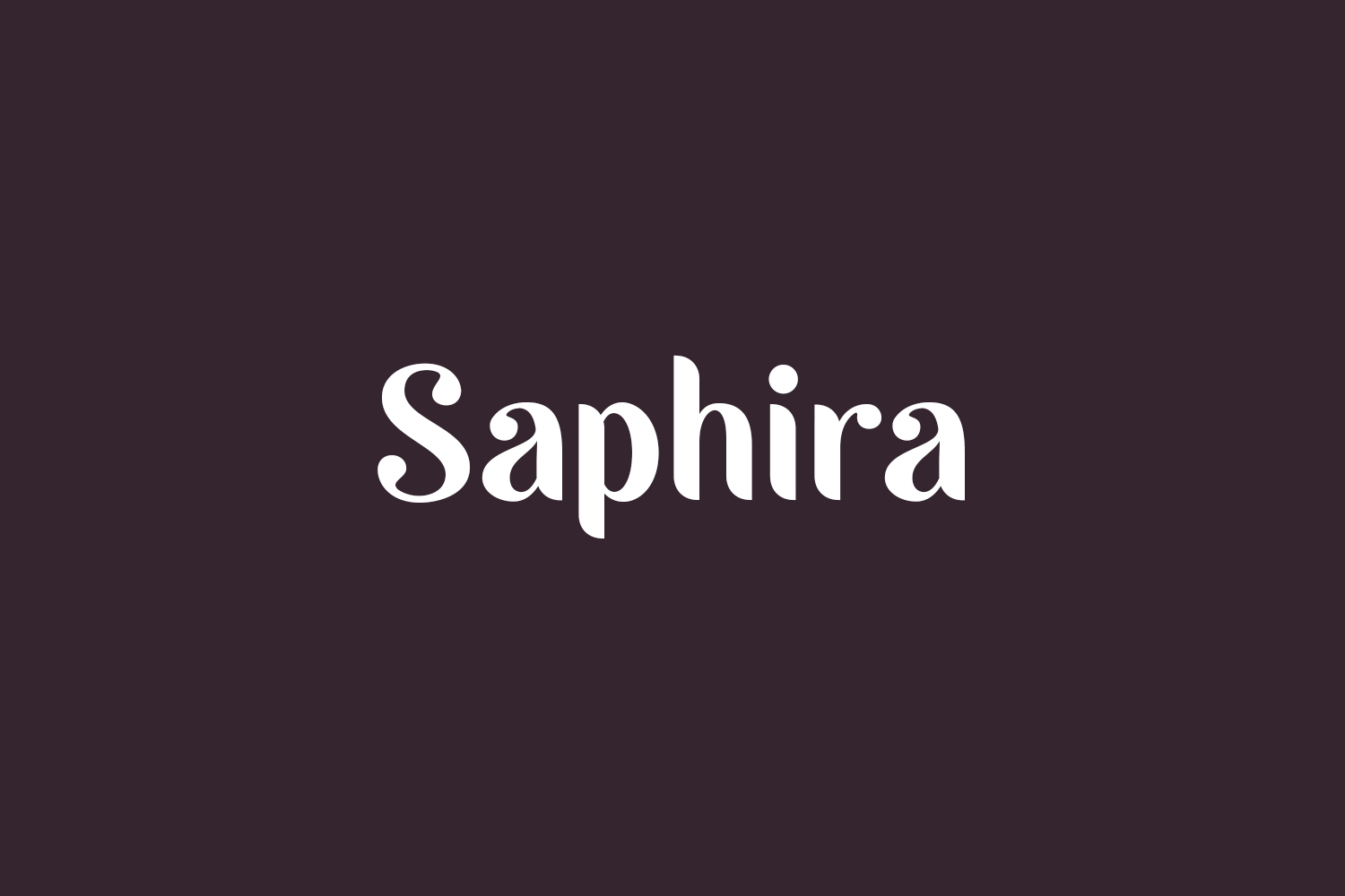 Saphira Free Font