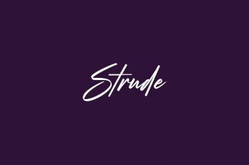 Strude Free Font