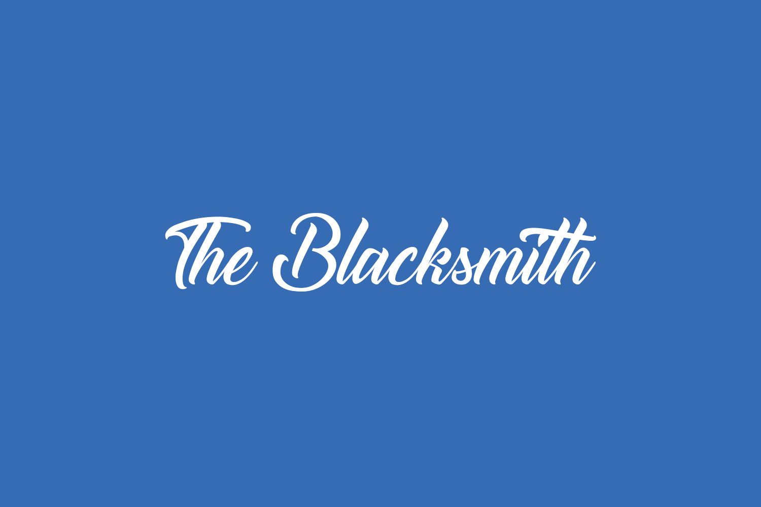 The Blacksmith Free Font