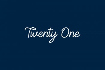 Twenty One Free Font