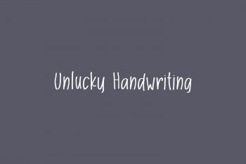 Unlucky Handwriting Free Font