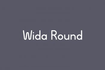 Wida Round Free Font