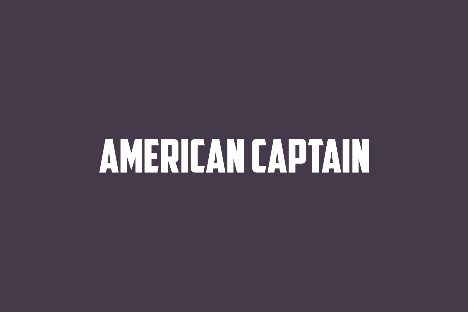 American Captain Free Font