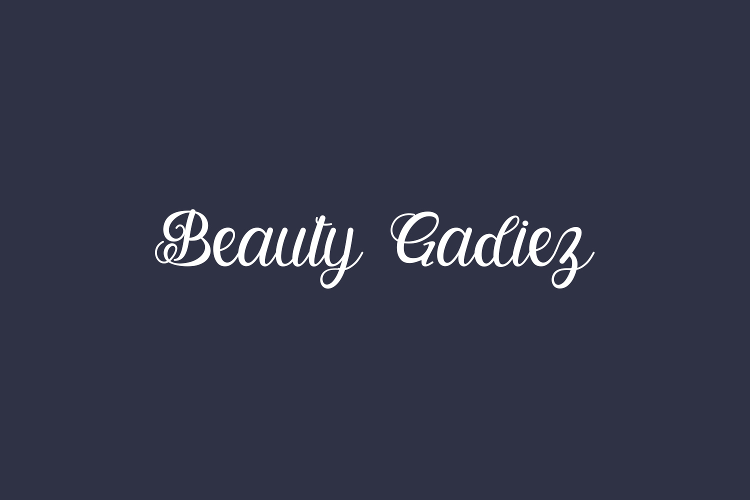 Beauty Gadiez Free Font