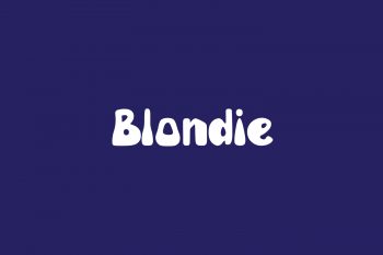 Blondie Free Font