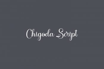 Chigoda Script Free Font