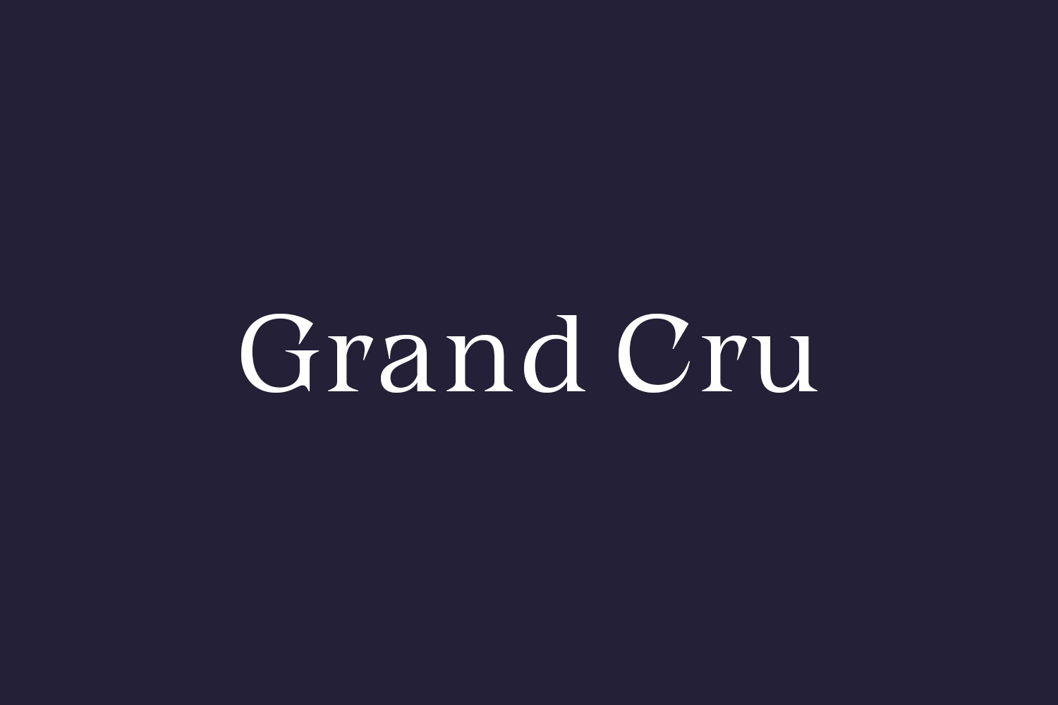 Grand Cru Free Font