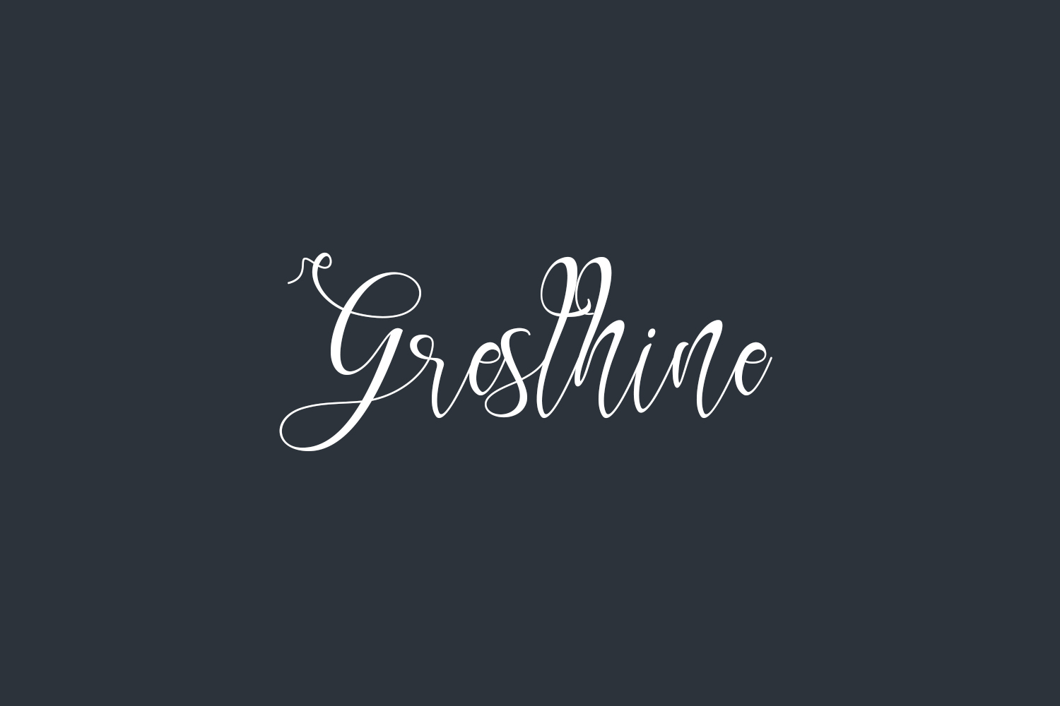 Gresthine Free Font