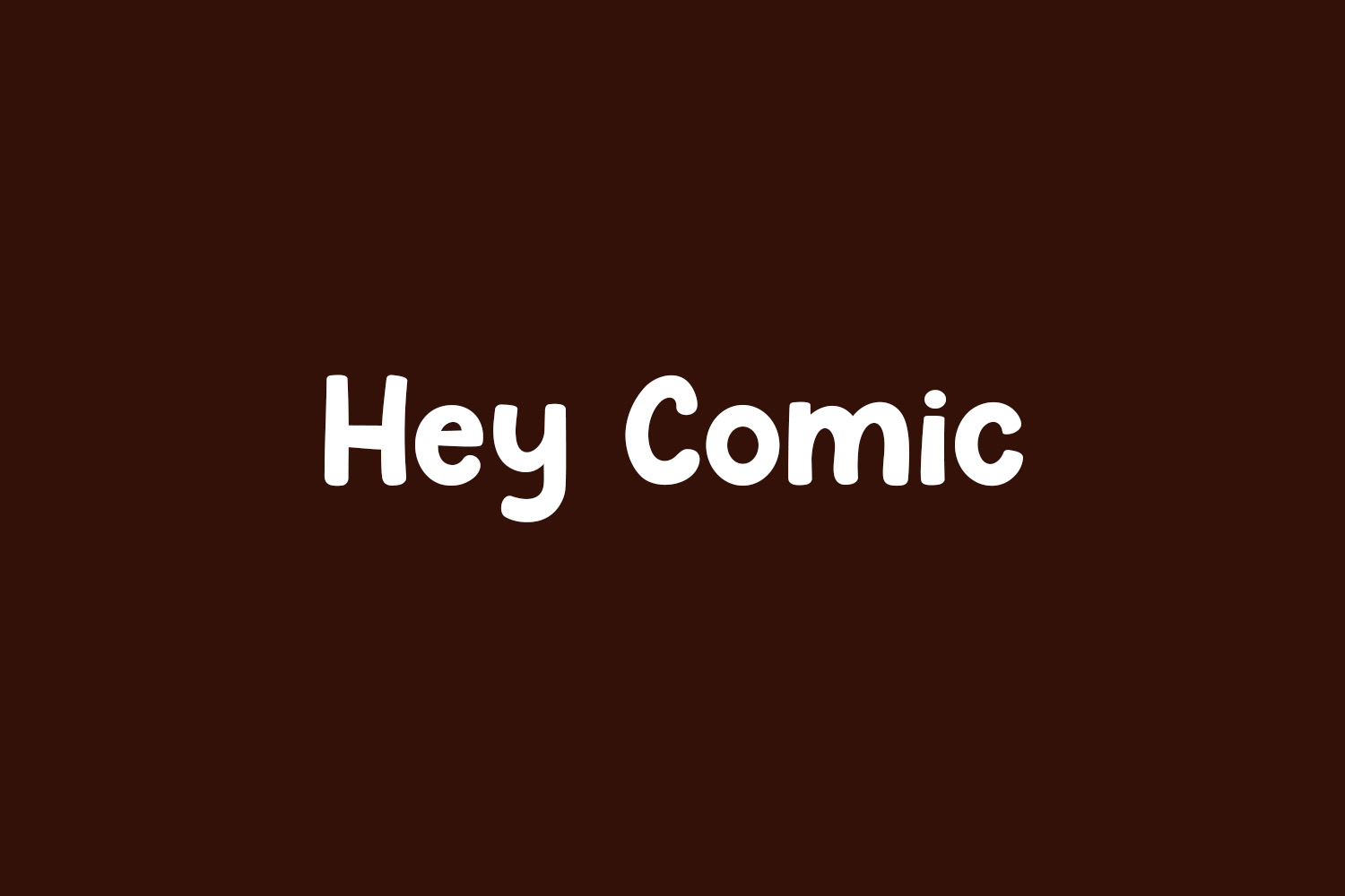 Hey Comic Free Font