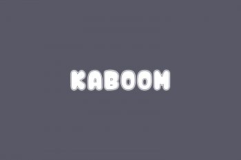 Kaboom Free Font