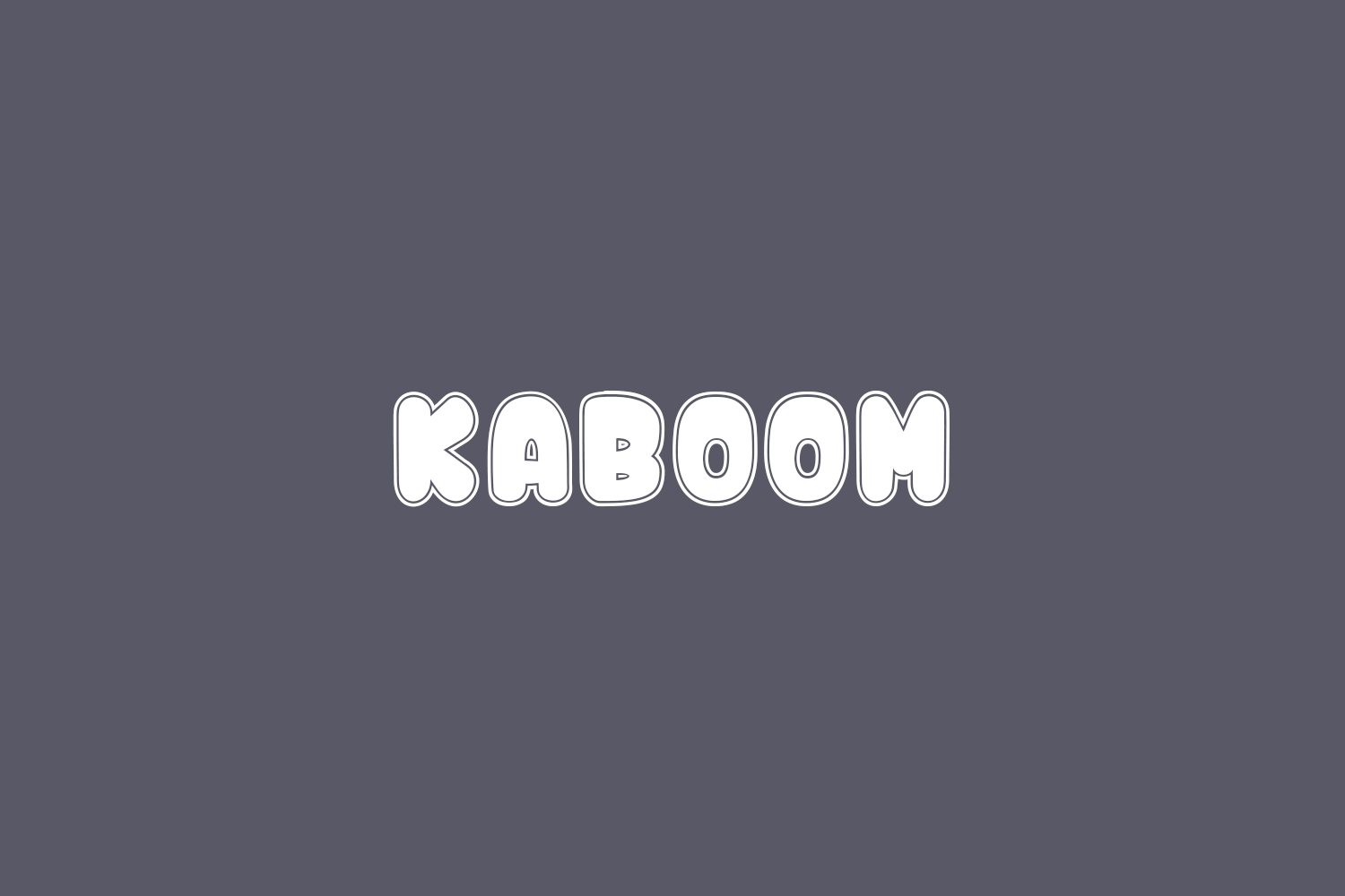 Kaboom Free Font