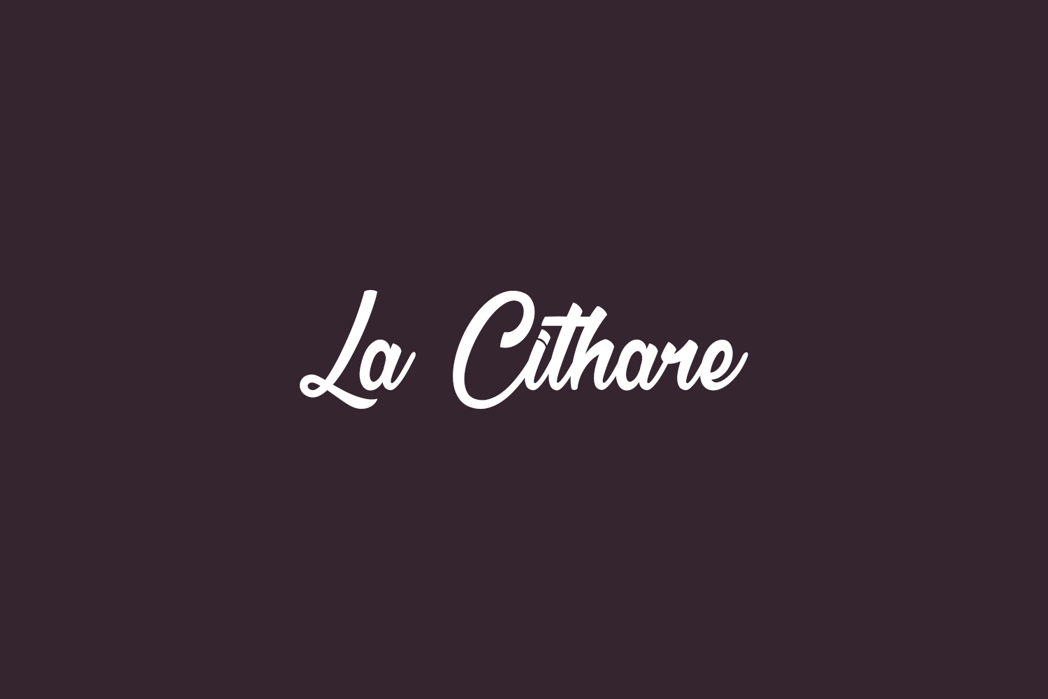 La Cithare Free Font
