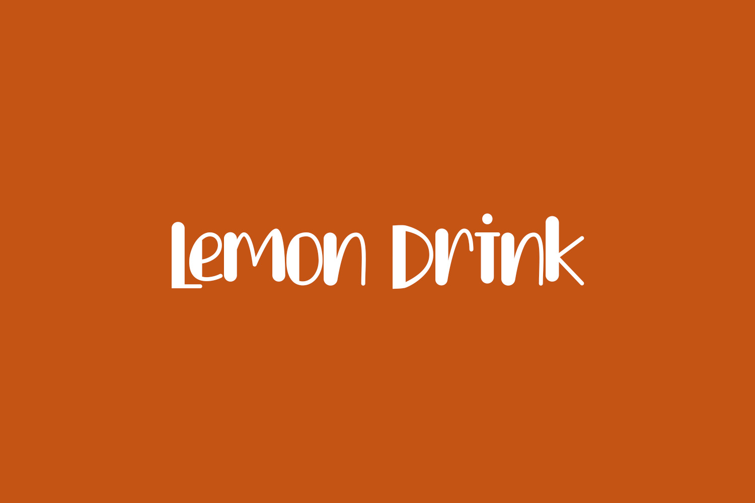 Lemon Drink Free Font