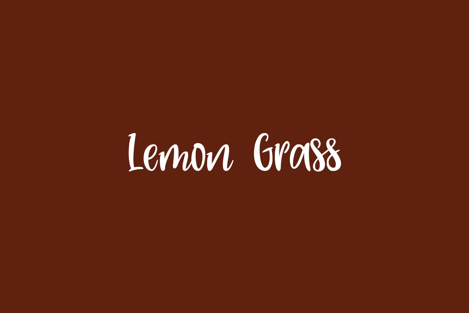 Lemon Grass Free Font