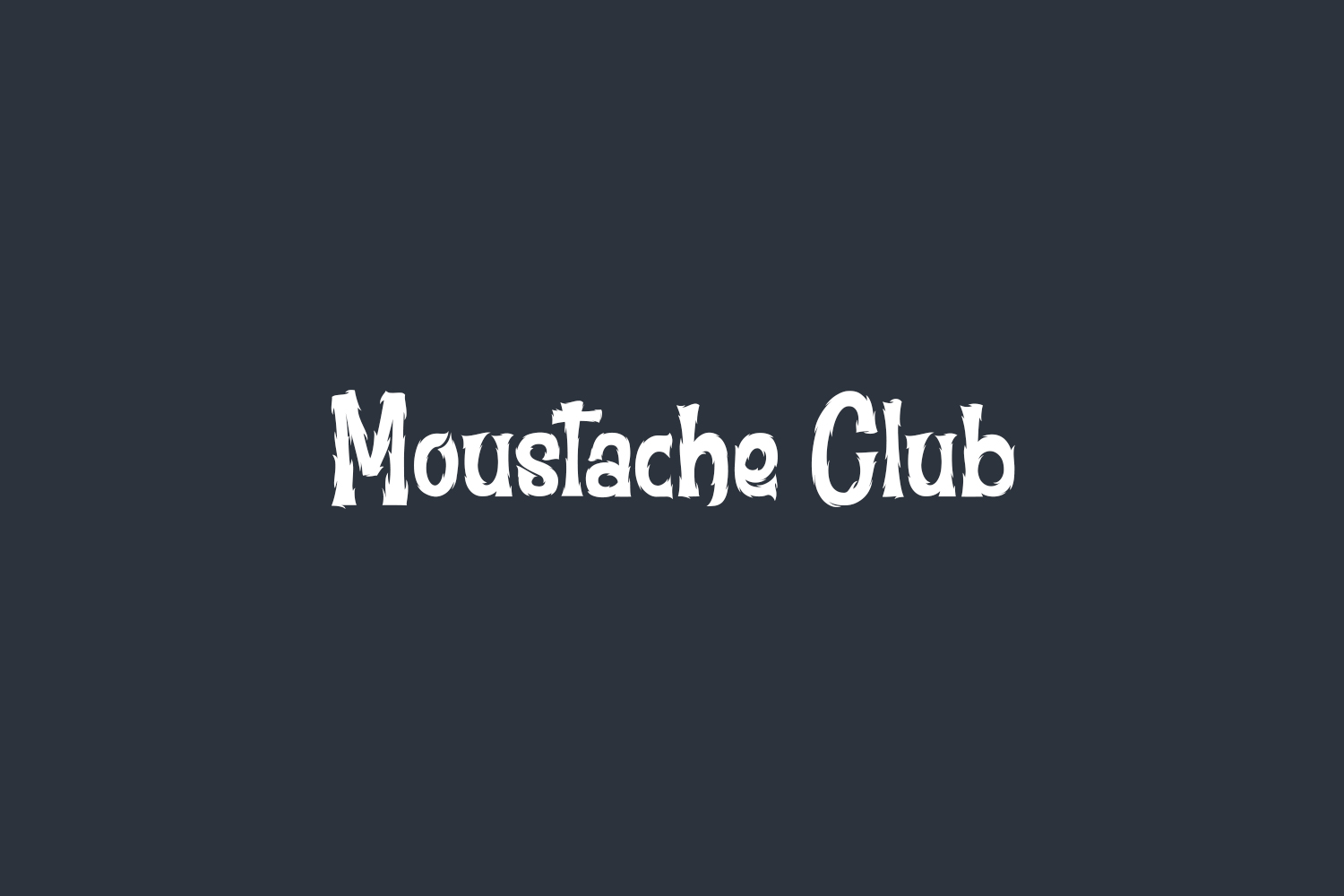 Moustache Club Free Font