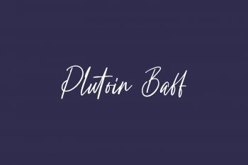 Plutoin Baff Free Font