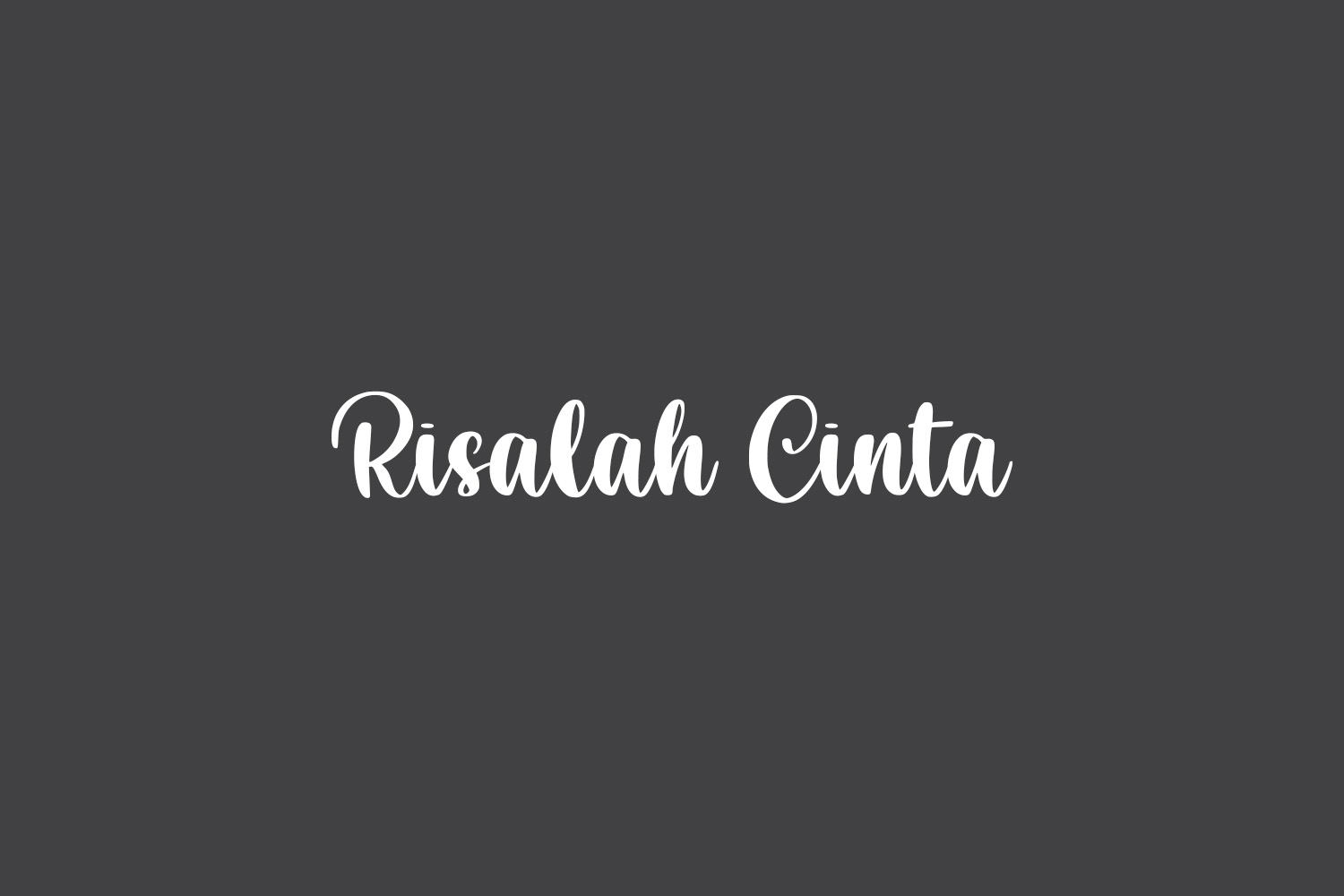 Risalah Cinta Free Font