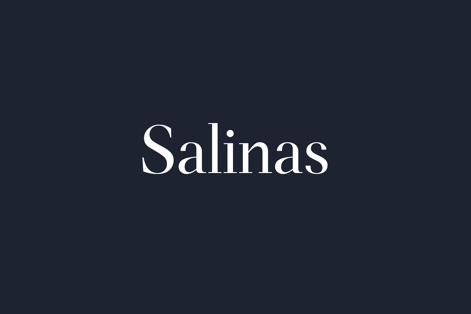 Salinas Free Font