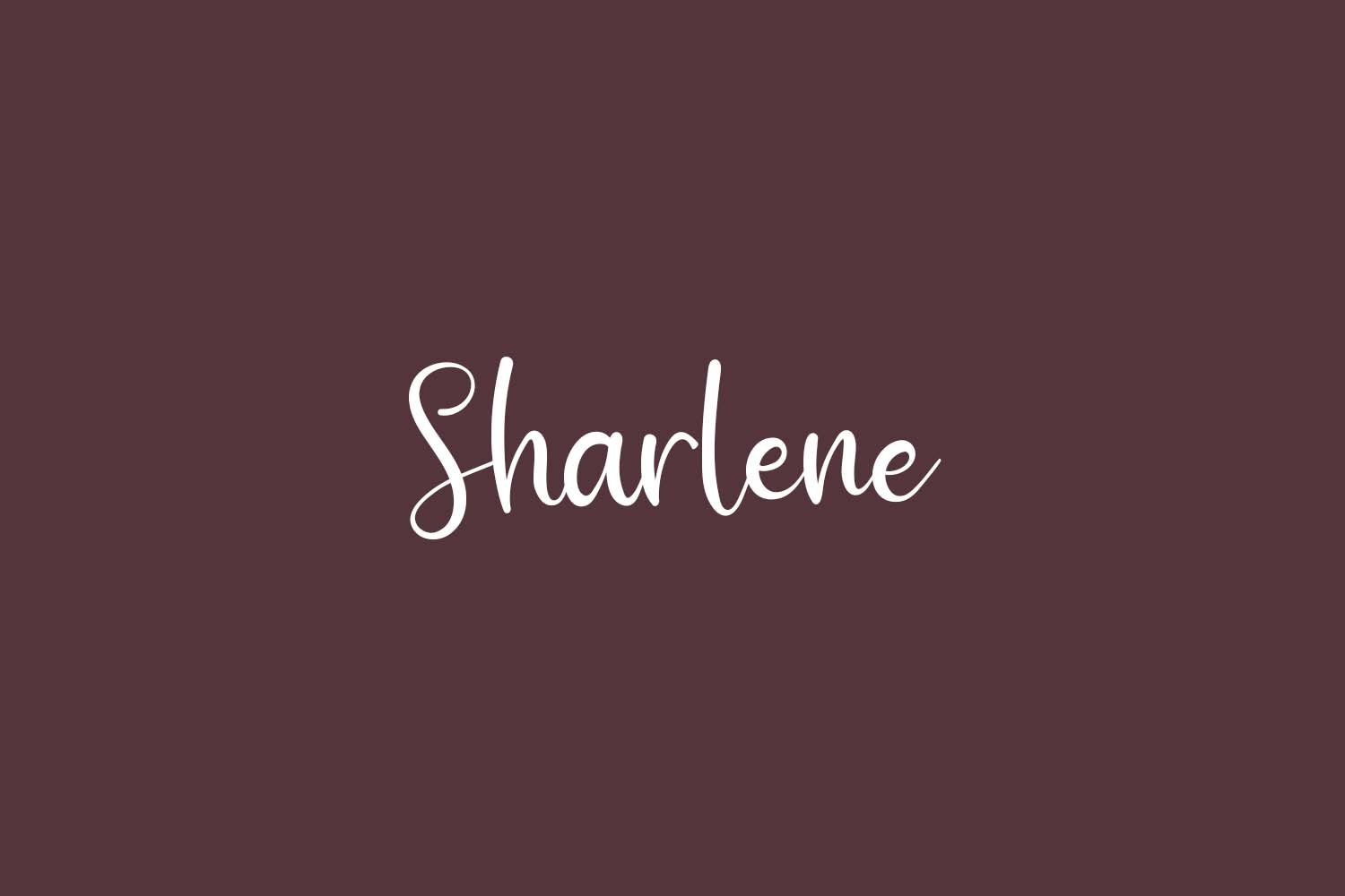 Sharlene Free Font