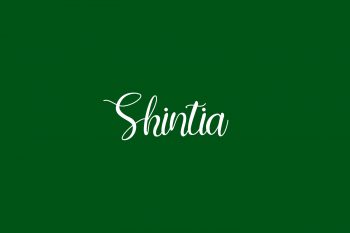 Shintia Free Font
