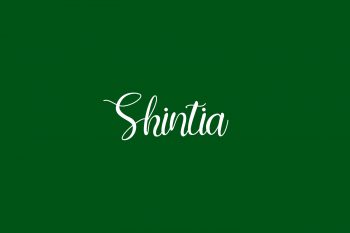 Shintia Free Font