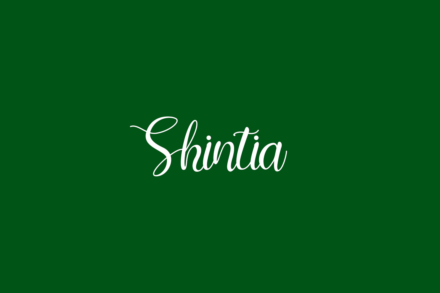 Shintia Free Font