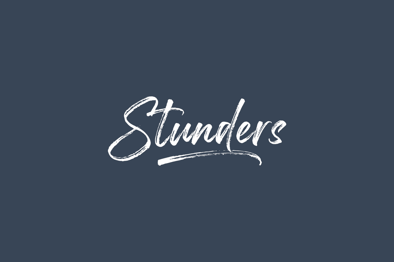 Stunders Free Font