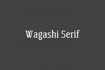 Wagashi Serif Free Font