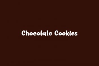 Chocolate Cookies Free Font
