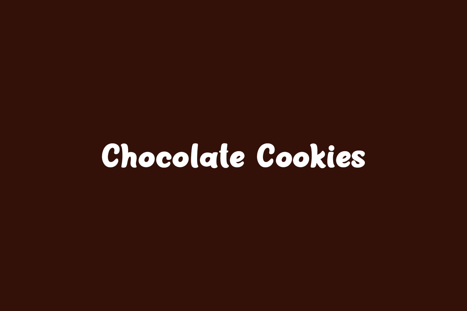 Chocolate Cookies Free Font
