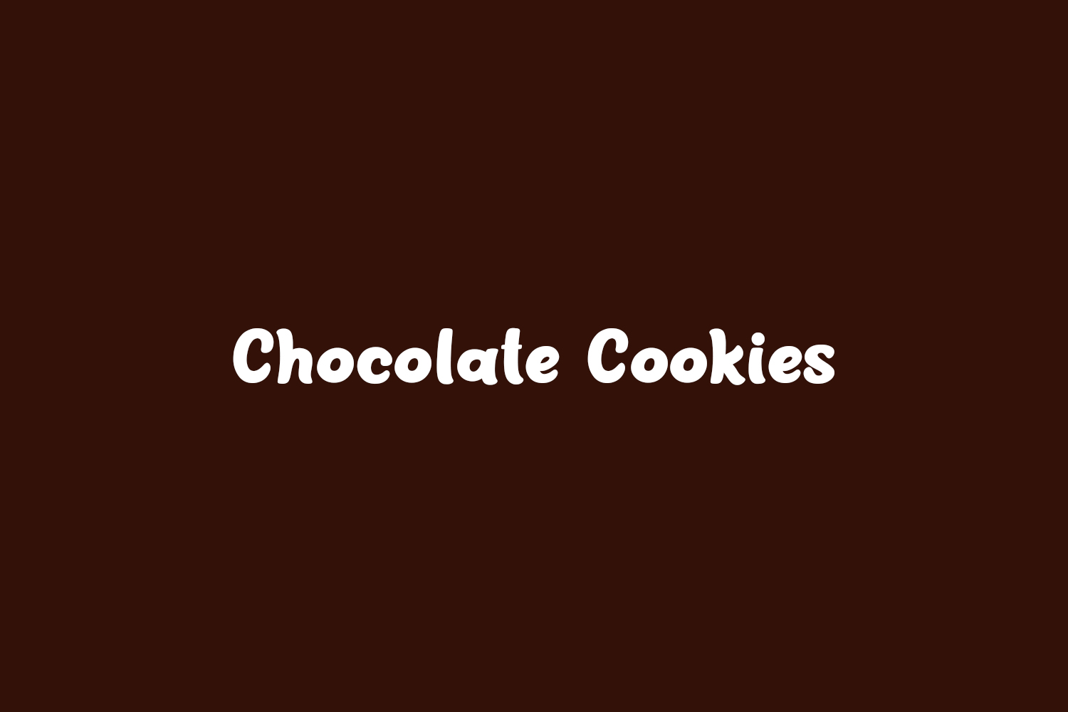 Chocolate Cookies Free Font