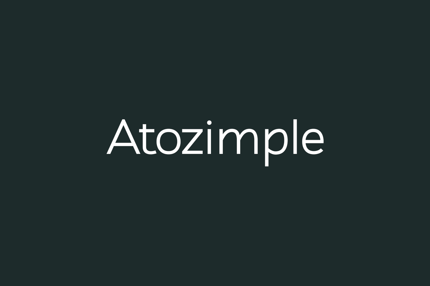 Atozimple Free Font