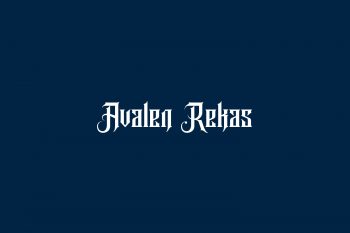 Avalen Rekas Free Font