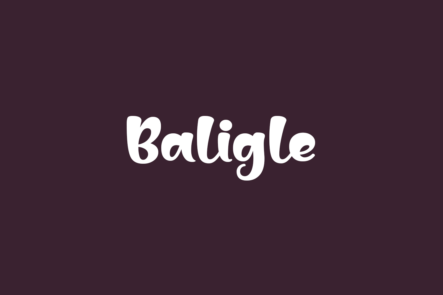 Baligle Free Font