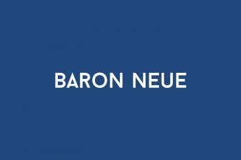 Baron Neue Free Font