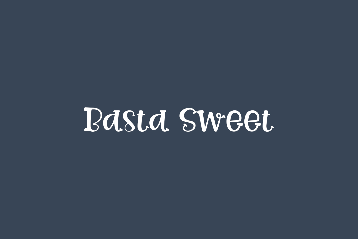 Basta Sweet Free Font