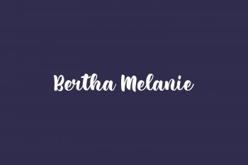 Bertha Melanie Free Font