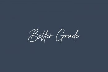 Better Grade Free Font