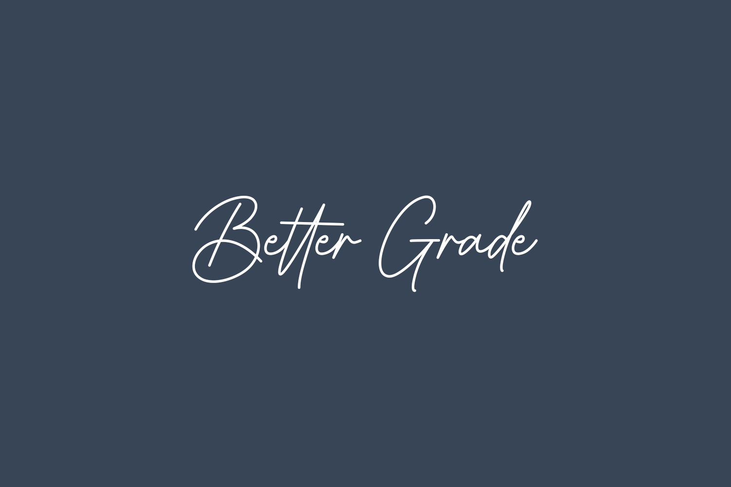 Better Grade Free Font