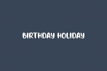 Birthday Holiday Free Font