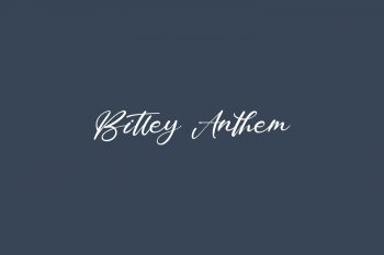 Bitley Anthem Free Font