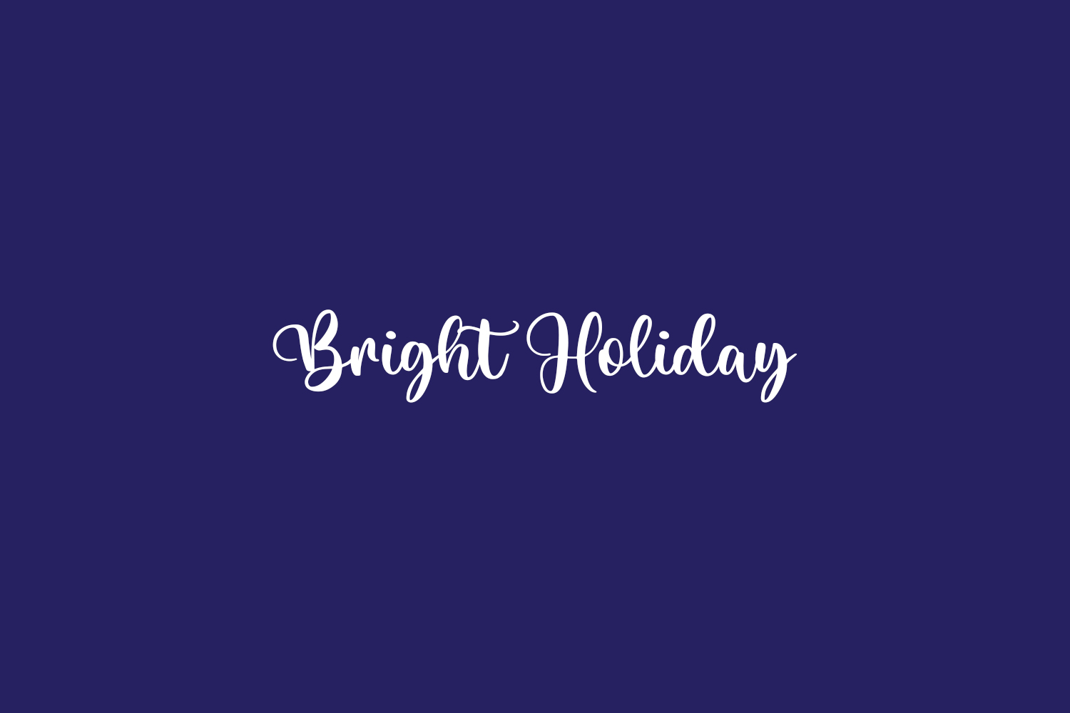 Bright Holiday Free Font