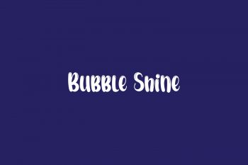 Bubble Shine Free Font