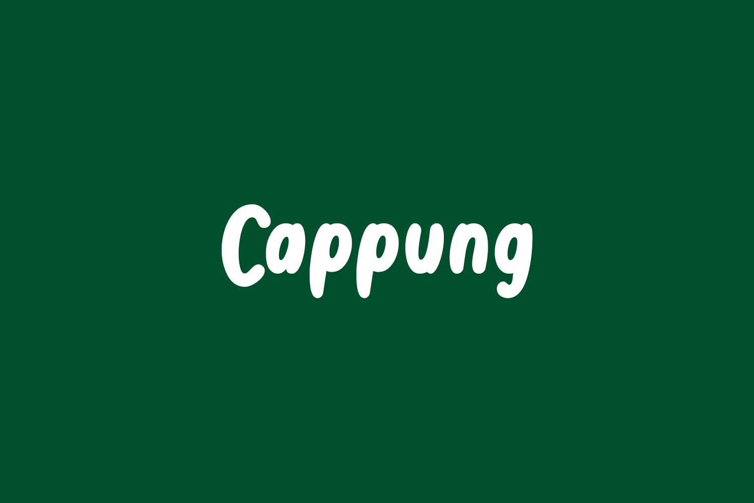 Cappung Free Font