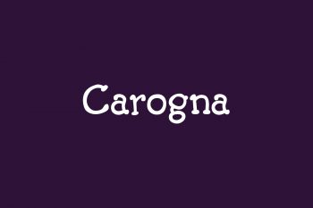 Carogna Free Font