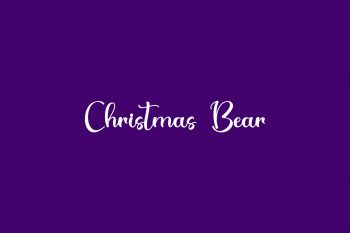Christmas Bear Free Font