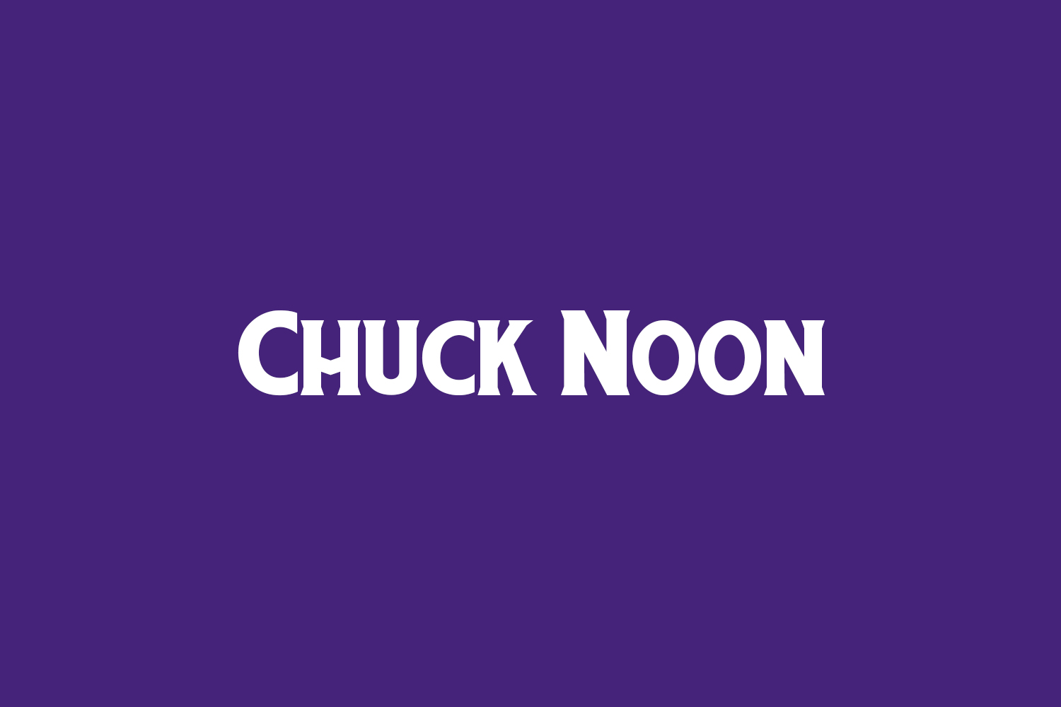 Chuck Noon Free Font
